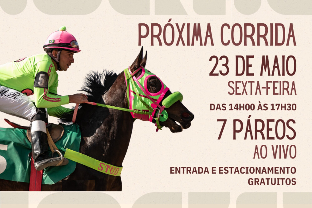 PRÓXIMA CORRIDA SERÁ 23 DE MAIO