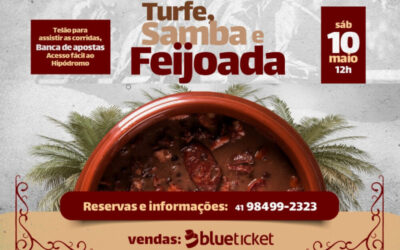 ALMOÇO SERÁ COM TURFE, SAMBA E FEIJOADA